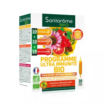 Santarome Organic Programa Ultra Inmunidad 30 ampollas de 10ml*.