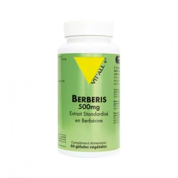 Vitall+ Berbéris 500mg Extrait Standardisé en Berberine 60 gélules végétales