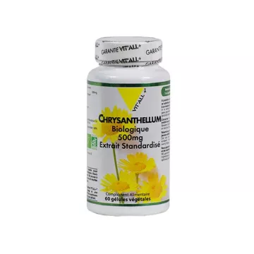 Vitall+ Chrysanthellum Bio 500mg Gestandaardiseerd Extract 60 plantaardige capsules