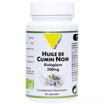 Vitall + Organic Black Cumin Oil 500mg 60 capsules