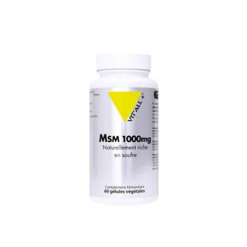 Vitall + Msm MethylSulfonylMethaan 1000mg 60 plantaardige capsules