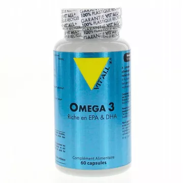 Vitall + Óleo de Peixe Omega 3 1000mg em cápsulas