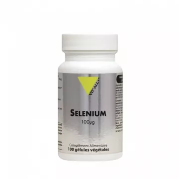 Vitall+ Selenium SelenoMethionine 100mcg 100 gélules végétales