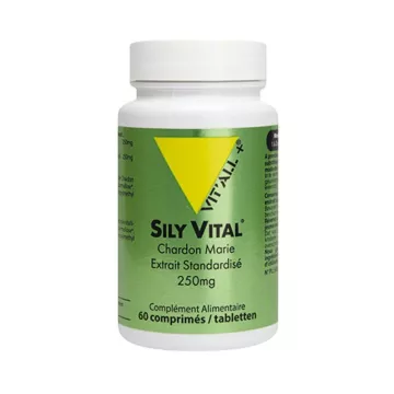 Vitall + Sily Vital Mariadistel Silymarine Gestandaardiseerd Extract 60 plantaardige capsules
