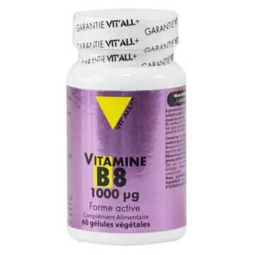 Vitall+ Vitamin B8 1000µg 60 vegetarian capsules