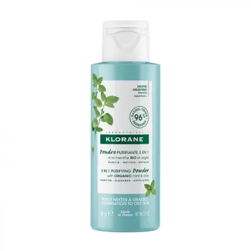 Klorane Organic Aquatic Mint Purifying Face Очищающая пудра для лица 50 г
