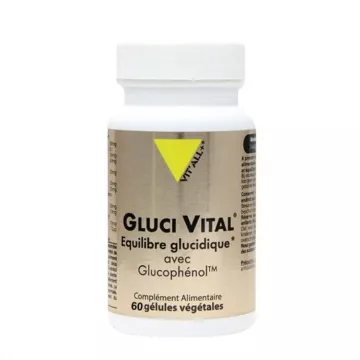 Vitall+ Gluci Vital Équilibre Glucidique avec Glucophenol 60 gélules végétales