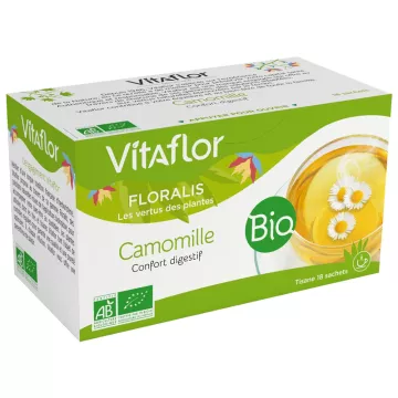 Органический травяной чай с ромашкой Vitaflor Floralis 18 пакетиков