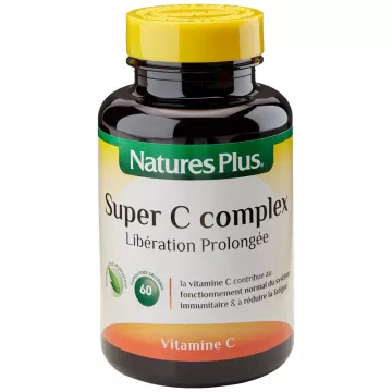 Natures Plus Super C Complex 500 mg 60 comprimés Action prolongée
