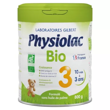 Physiolac Bio 3 Croissance Lait en poudre 800g