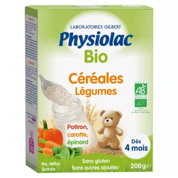 Physiolac Céréales Bio Farine légumes 200g