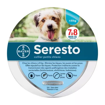 Collier Seresto Anti puces Tiques Petit Chien Bayer