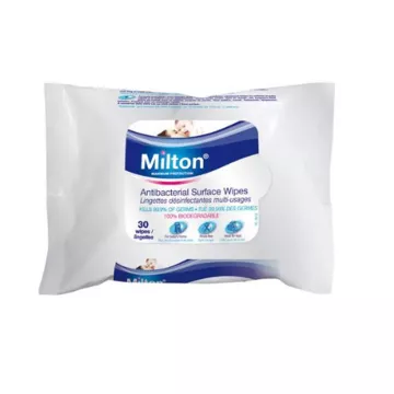 Дезинфицирующие салфетки Milton для поверхностей 30 пакетиков