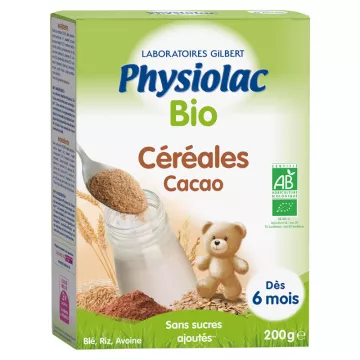 Physiolac Cereales Ecológicos Harina De Cacao 200g