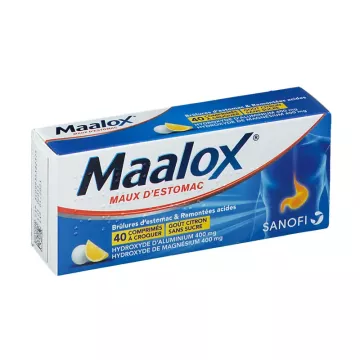 Maalox MAAG DIE VAN STREEK citroen suikervrije tabletten