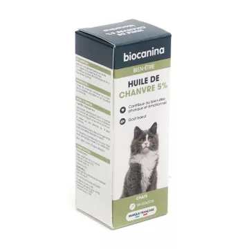 Óleo de cânhamo Biocanina 5% para gato 10ml