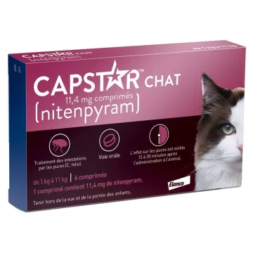 Control de pulgas para gatos Capstar 6 tabletas