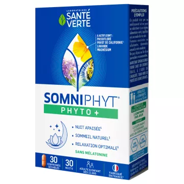 Santé Verte Somniphyt Phyto + Без мелатонина 30 таблеток