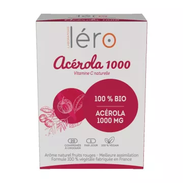 Léro Acerola 100 Bio 20 comprimés à croquer