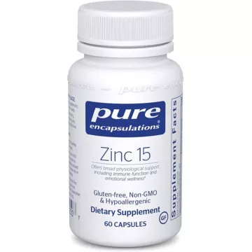 Zinc 15mg Pure Encapsulation 60 caps