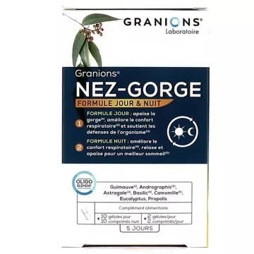 Granions Nez Gorge 10 gélules + 10 comprimés Phytothérapie