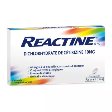 ACTIFED Reactine Allergie 10mg comprimés