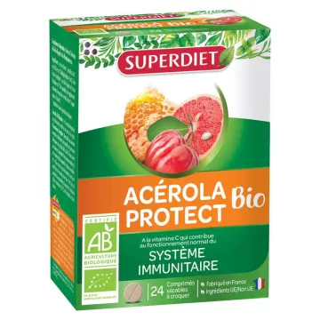 Superdiet Acérola Protect Bio Comprimés à Croquer x 24