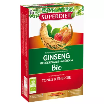 Superdiet Ginseng Royal Jelly Acerola Bio 20 flacons
