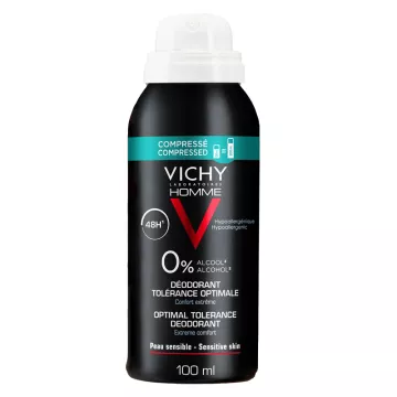 Desodorante Vichy men 48h comprimir tolerância ideal 100 ml