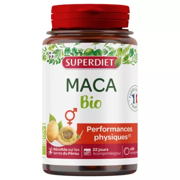 Superdiet Maca Körperliche Leistung Bio Tabletten x 90