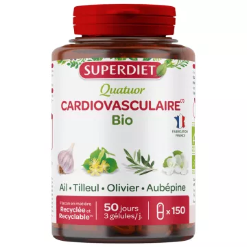 Superdiet biologische cardiovasculaire kwartetcapsules x 150