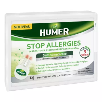 Dispositivo per fototerapia intranasale per allergie Humer Stop Stop