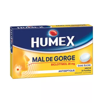 Humex Sore Throat Mint Lozenges without Sugar