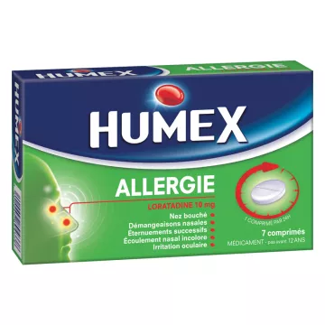 HUMEX ALERGIA Loratadine 10mg TABLETS BOX 7