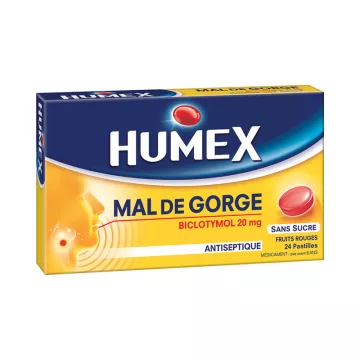 Humex Sore Throat Red Fruits Lozenges without Sugar