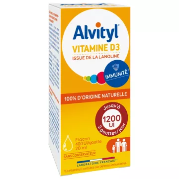 Alvityl Vitamine D3 1200UI Druppelflesje 20ml