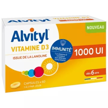 Alvityl Vitamina D3 1000IU 60 capsule