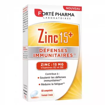 Forte Pharma Zinc 15+ caixa de 60 comprimidos