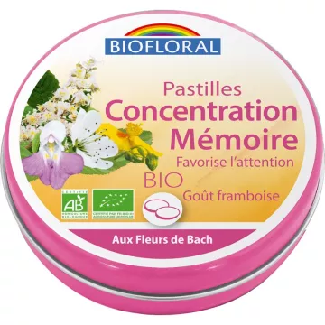 Comprimido de concentração de memória sem álcool biofloral 50g