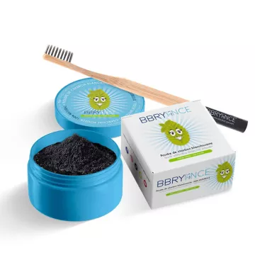 BBryance Polvere di carbone sbiancante 30g + spazzolino da denti