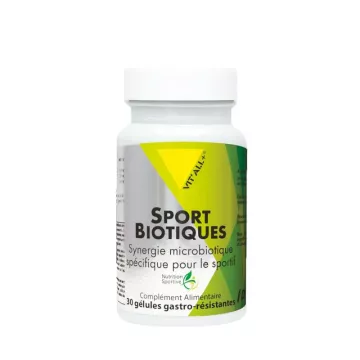 Vitall + Sportbiotics с синергией лактоспорных микробиотиков, специфической для спортсменов 30 DRcaps