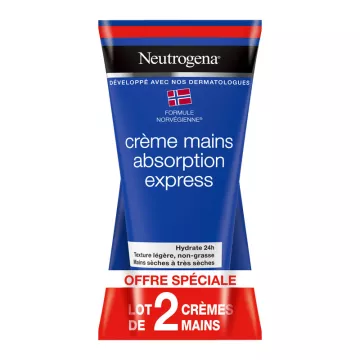 Neutrogena Express Absorption Hand Cream Conjunto de 2 x 75 ml* (em francês)