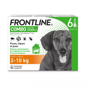 FRONTLINE COMBO CHIEN S 2-10 KG 6 PIPETTES MERIAL