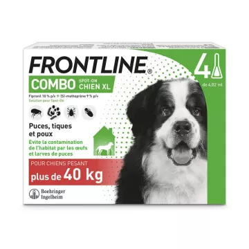 FRONTLINE COMBO CHIEN XL 40-60 KG 4 PIPETTES