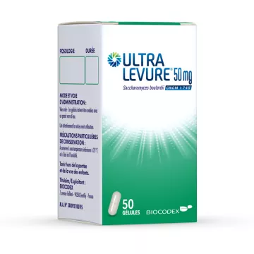 50 CÁPSULAS 50MG ULTRA antidiarreico LEVADURA