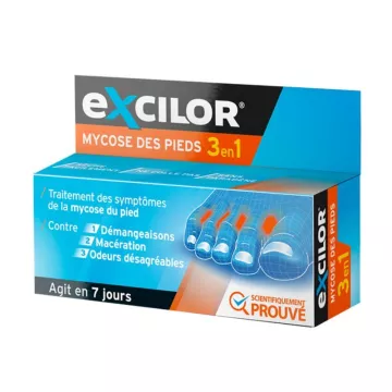 Excilor Foot Mycosis Treatment 3 in 1 15ml