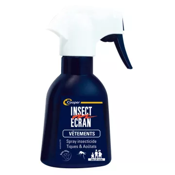 Insect Ecran Vêtements spray insecticide Tiques Aoûtats Moustiques 200 ml
