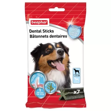 Beaphar Palillos Dentales Perros Grandes 10 Kg 7 Unidades