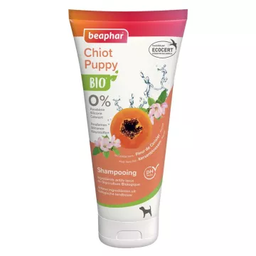 Beaphar Shampooing Chiots aux Extraits Naturels De Fleur De Cerisier & De Papaye 200 ml