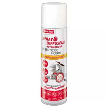 Beaphar Spray et Diffuseur Automatique Insecticide Habitat